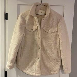 Womens Blank NYC Sherpa Shacket jacket size Mefium